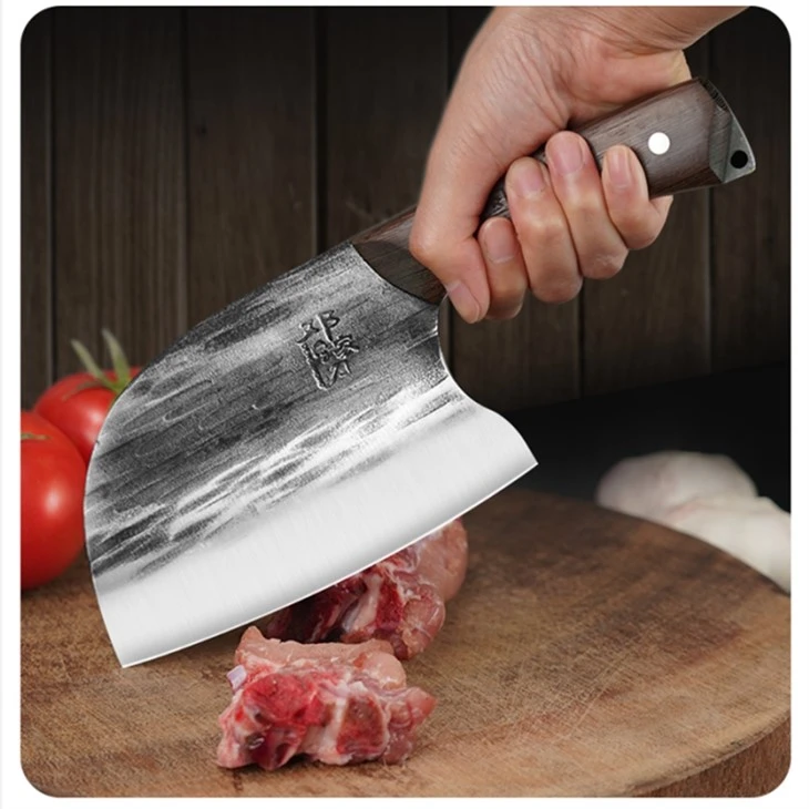 Ds-2520-Stainless Steel Kitchen Butcher Knife Cleaver 6.4 Inch Hand Forged Vegetable Knife Factory Knife-7
