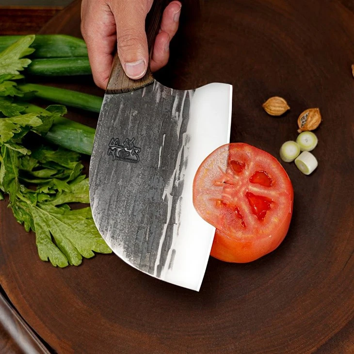 Ds-2520-Stainless Steel Kitchen Butcher Knife Cleaver 6.4 Inch Hand Forged Vegetable Knife Factory Knife-3